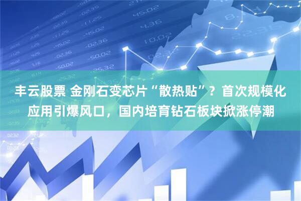 丰云股票 金刚石变芯片“散热贴”？首次规模化应用引爆风口，国内培育钻石板块掀涨停潮